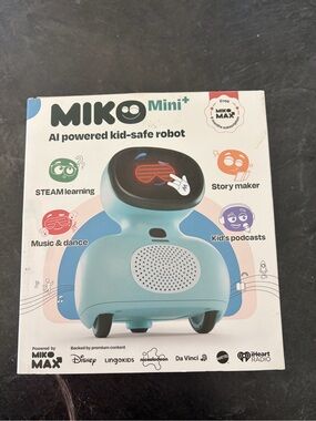 Miko Mini+ AI Powered kid safe Robot Learning Toy - Blue